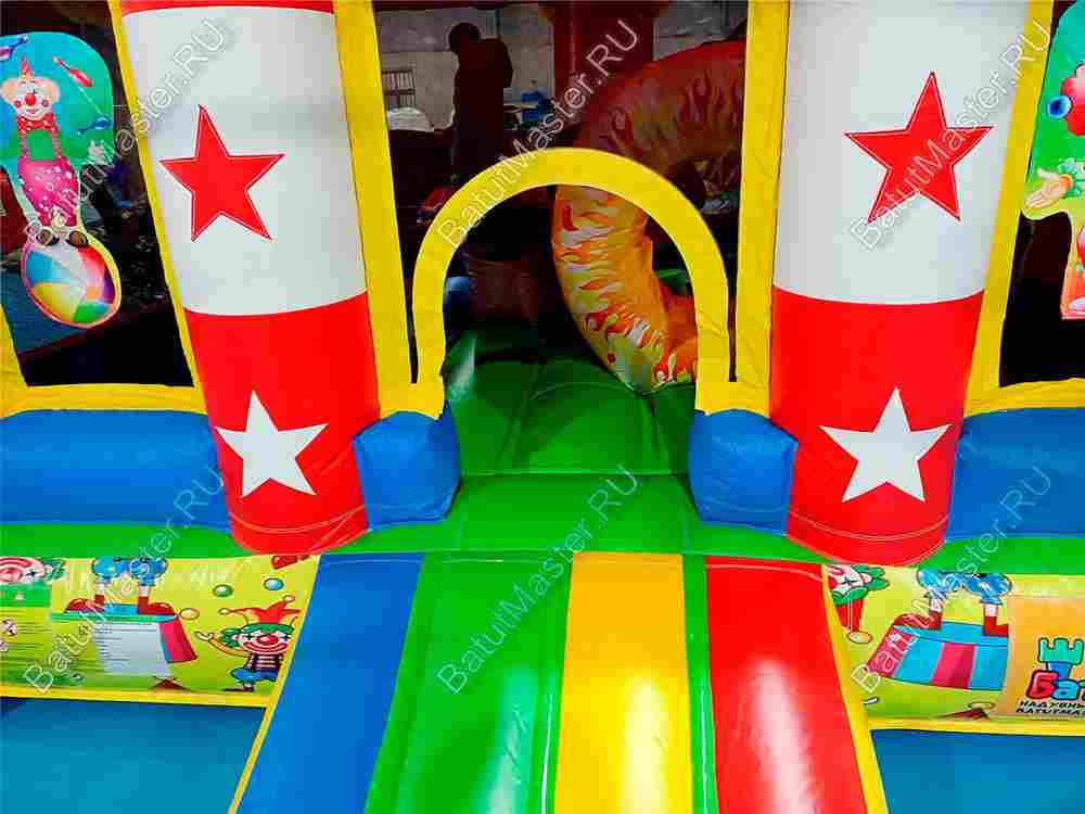 Детский надувной батут "Шатёр цирка" 4*4*2,8 м