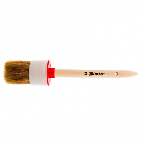 82084 Кисть круглая №14 (50 мм), натуральная щетина, деревянная ручка MTX