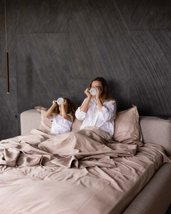 Комплект Сатин Пудровый