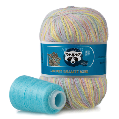 Пряжа "Норка" длинноворсовая, Пух норки-90% Полиамид-10%