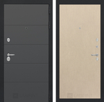 Дверь входная Лабиринт ART Графит 05 - Венге светлый металлическая