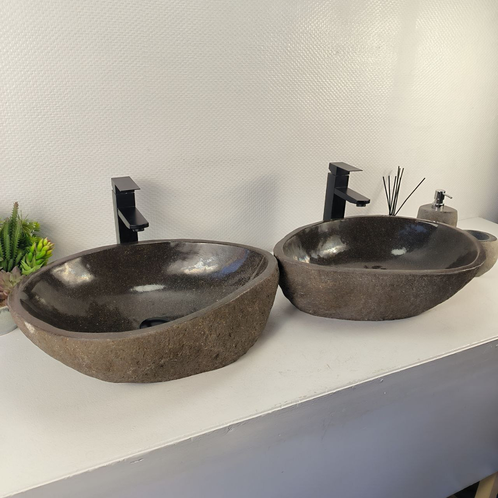 Раковина из речного камня ПАРА! RS-65481 53*39*15 0865