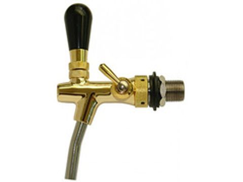Кран Talos с компенсатором, 5/8" с металлическим носиком (золото)