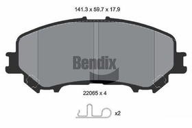 BENDIX Braking - BPD1083-BEN - Brake Pad Set, disc brake