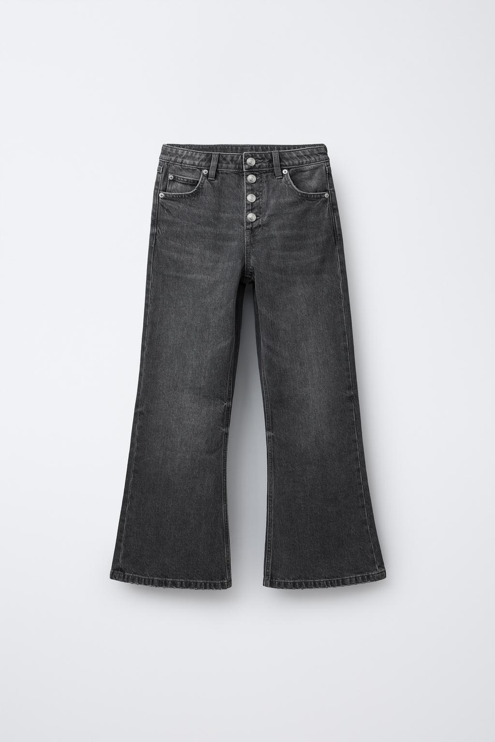 ZARA ДЖИНСЫ КЛЕШ, ЧЕРНЫЙ