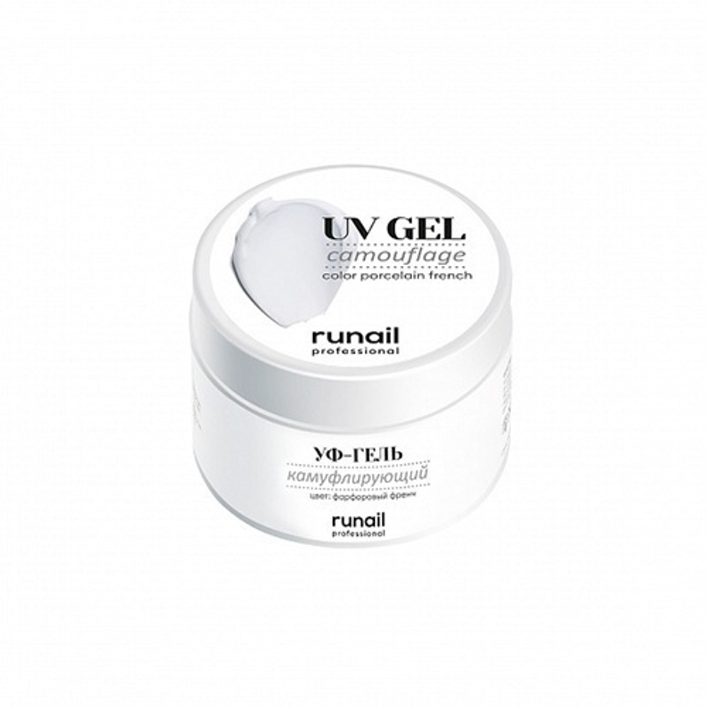 Runail Камуфлирующий УФ-гель (цвет: фарфоровый френч), 30 г №6100