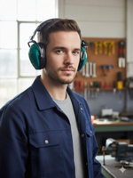 Защитные наушники KRAFTOOL PROFI-29 защита до 109дБ, шарнирное крепление чашек