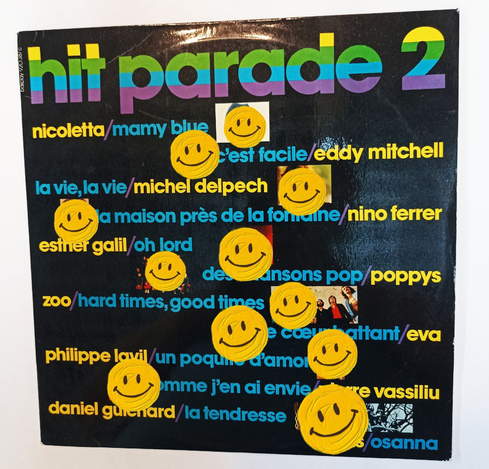 Винтажная виниловая пластинка LP Сборник Hit Parade 2 (France 1975)