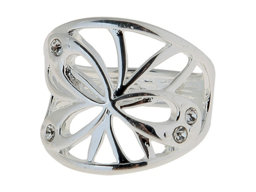 "Эвелина" кольцо в родиевом покрытии из коллекции "Парк Бабочек" от Jenavi