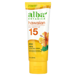 Alba Botanica, гавайский солнцезащитный лосьон, SPF 15, алоэ вера, 89 мл (3 жидк. унции)