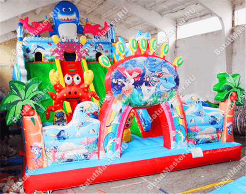 Коммерческий батут "Морские приключения" 12*6*5 м