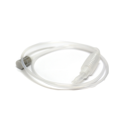 Сифон для перелива белый с фильтром