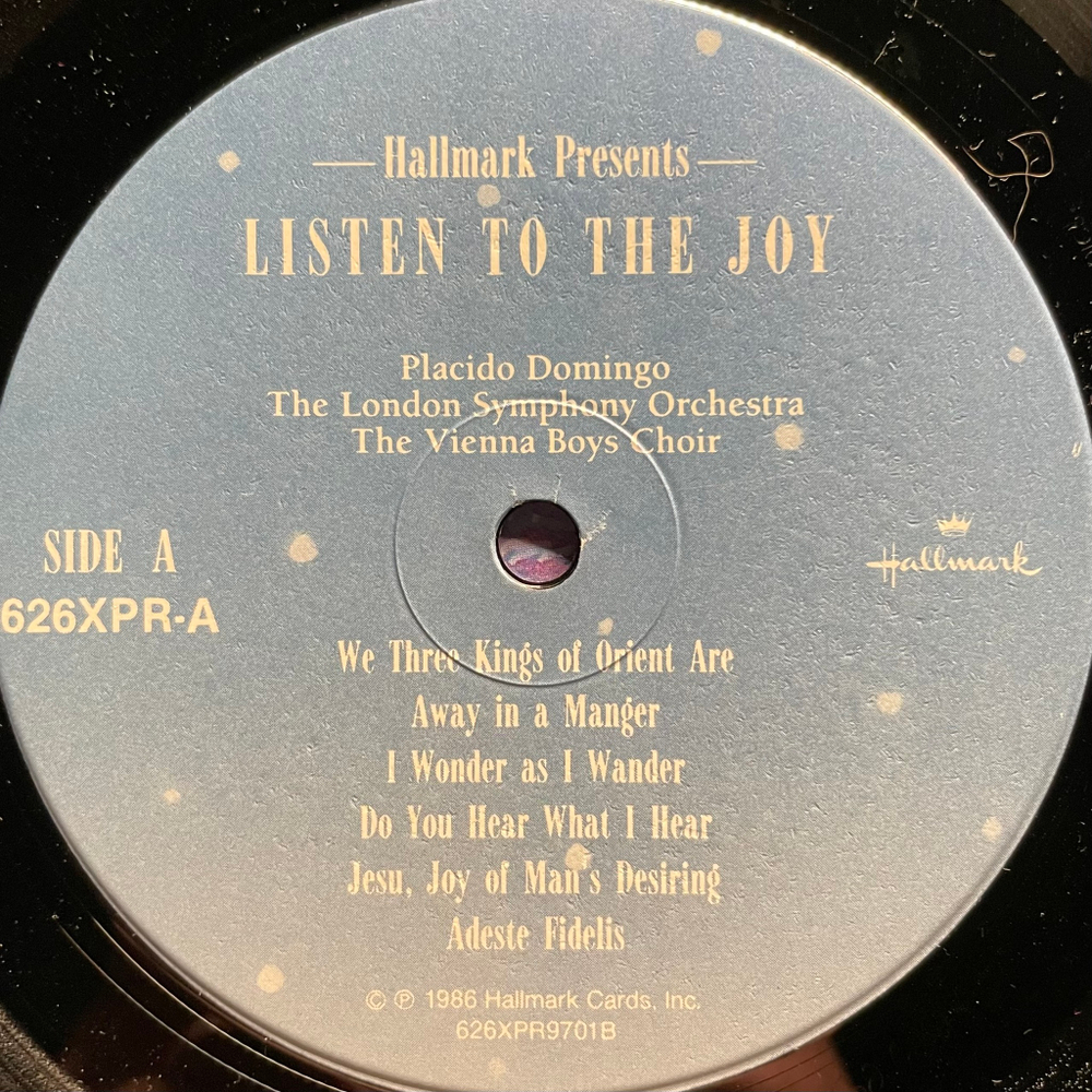 Placido Domingo – Christmas: Listen To The Joy (США 1986г.)