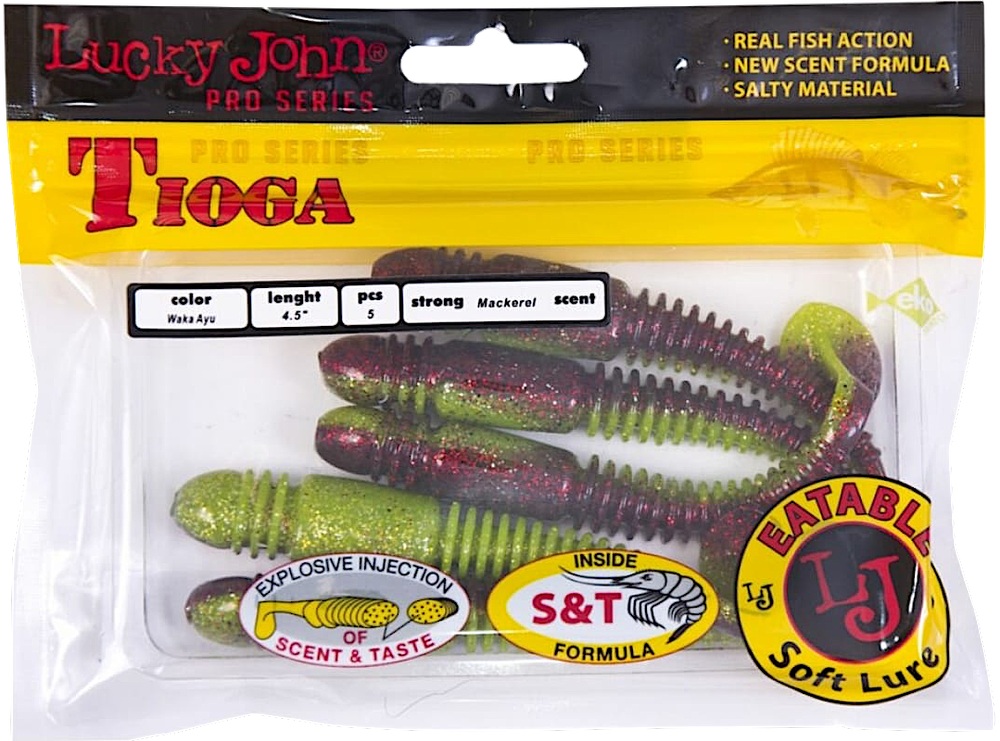 Мягкая приманка Lucky John Tioga Съедобная 4.5" 114мм 5шт 140185 -