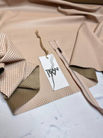 Перфорированная эко-кожа (100%полиуретан/основа полиэстер, Пудровый ренессанс, 145, 210 гр/м2)