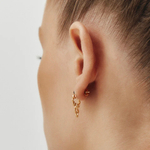 Серьги УЗОР позолота с хризопразами