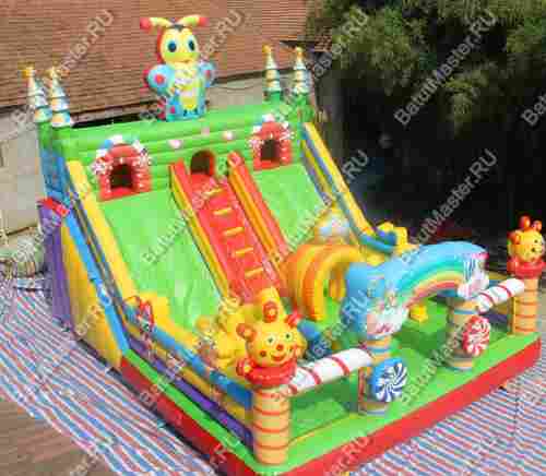 Надувной батут "Пчелиный дом", 8*6*6 м