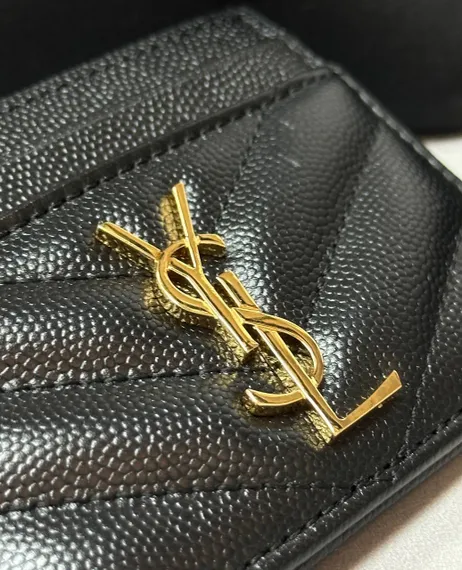 Держатель для карт Saint Laurent CASSANDRE MATELASSÉ GRAIN DE POUDRE