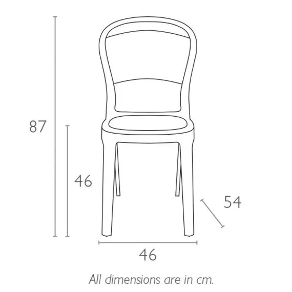 Стул Bo прозрачный