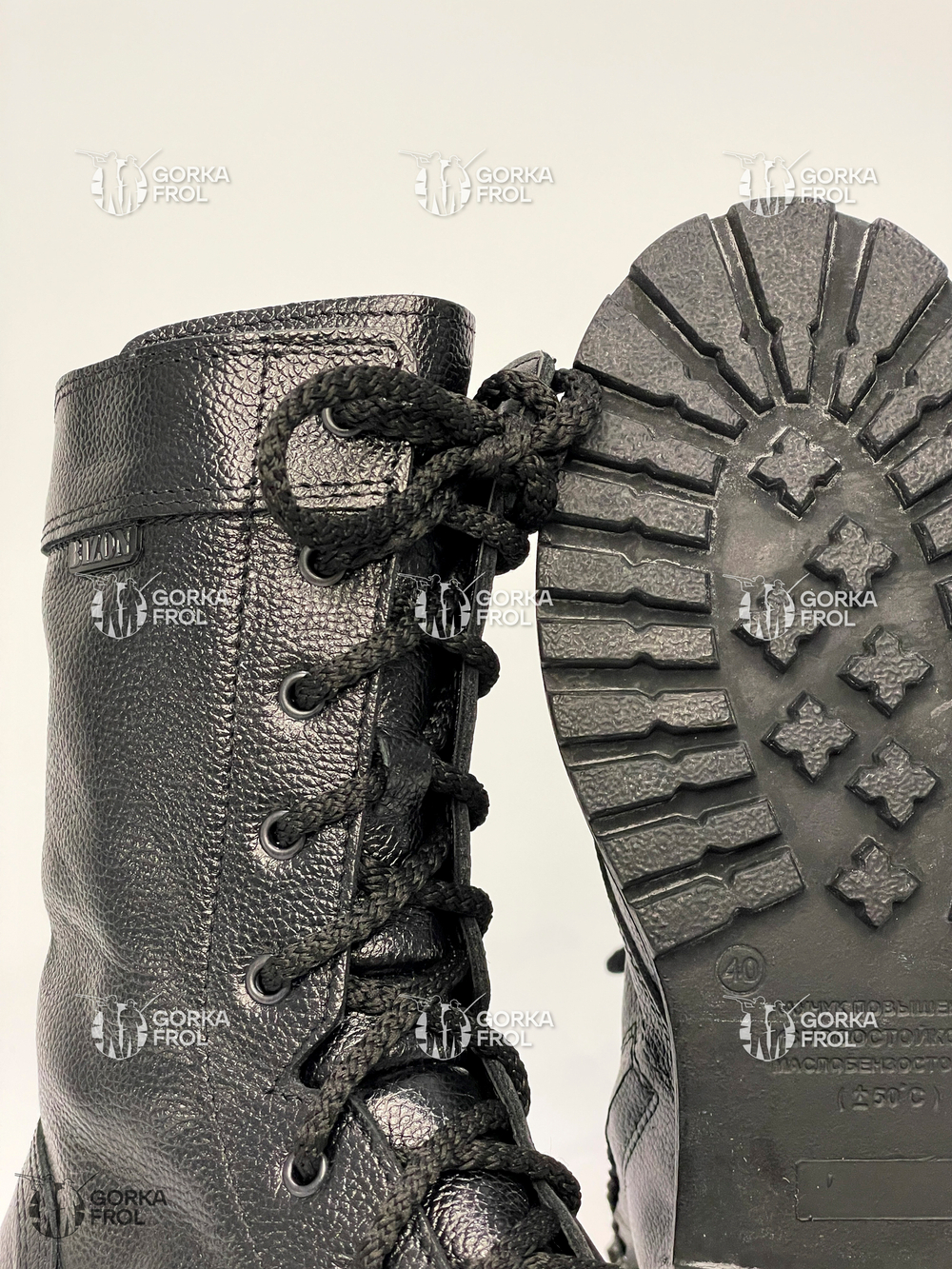 Берцы ТРЕК BIZON ТК-10, кожа хромовая, подошва каучук, Ortholite