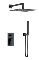 Смеситель встроенный для душа QUBIC Matt Black