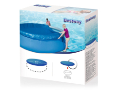 Тент для бассейнов с надувным бортом Bestway Fast Set Pools 457 см (d 495 см) (58035 BW)