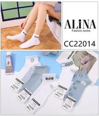 Носки женские укороченные, бренд ALINA, набор 10 пар