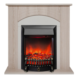 Электрокамин RealFlame Hanna STD LO светлый дуб с очагом Fobos Lux Black RC