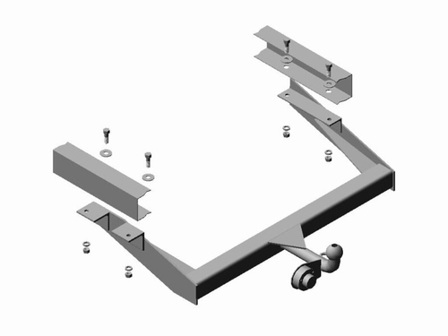 Фаркоп /Г-2705, Г-3302, Г-33022V, Г-33023/ несъемный шар (без электрики) (Трейлер)