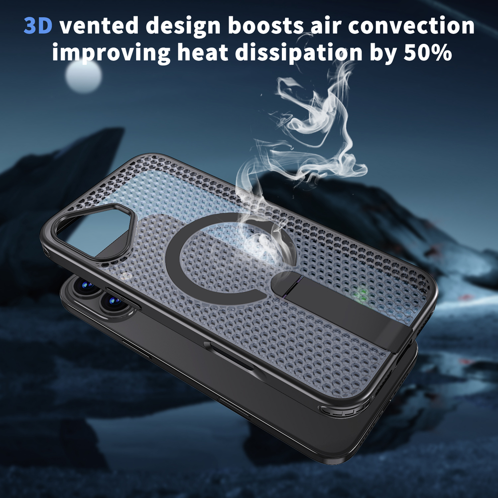 Прозрачный чехол Mesh Pro Magnetic Case для iPhone 16