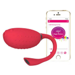 Вибро-яйцо Magic Fugu красного цвета (7 режимов, синхронизируется со смартфоном) (Цвет: красный)
