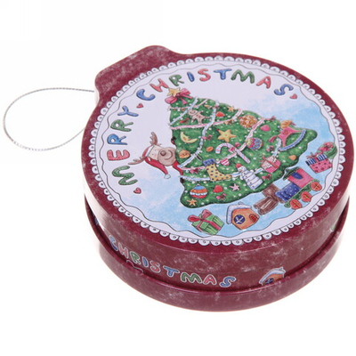 Банка жестяная 200мл 11,2*12,2*4см «Ёлочка» двухсторонняя