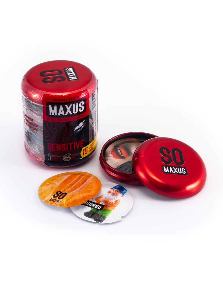 Презервативы ультратонкие MAXUS Sensitive 15 шт. (One Size)