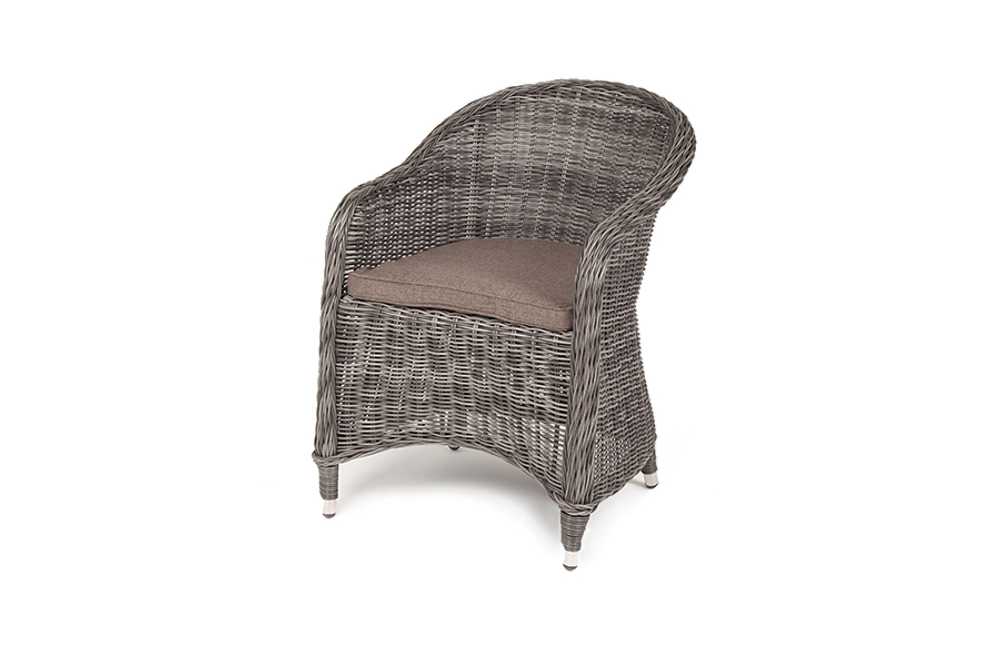 "Равенна" плетеное кресло из искусственного ротанга, цвет графит