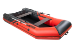 Броня-280 красный-черный (лодка ПВХ под мотор с усилением)