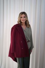 Пальто Я в теме (бордовое) Б12485-7 LT Collection