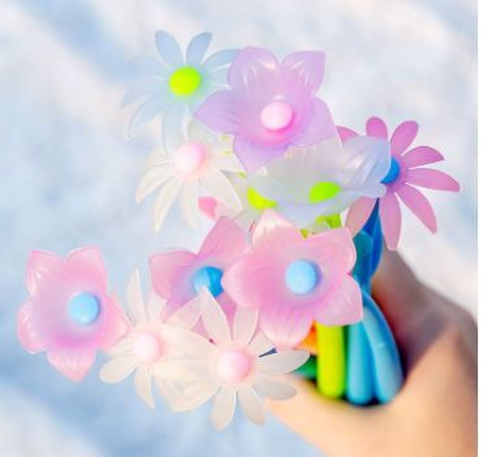 Гелевая ручка Flowers, черная