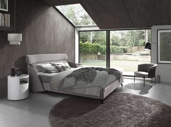 Кресло 5109/A213 серое из ткани и экокожи Испания