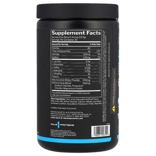 Rule One Proteins, Active BCAA, со вкусом арбуза, 405 г (14,29 унции)