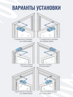 Доводчик NOTEDO DC-180, легкий характер, бронза