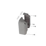 Держатели для бокового крепления ведра арт.226, пластик серый кварц, комплект 2 штуки