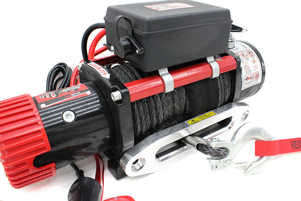 Лебедка автомобильная 12В 12000 lbs (5448 кг) 265:1 HUNTER (синтетический трос)