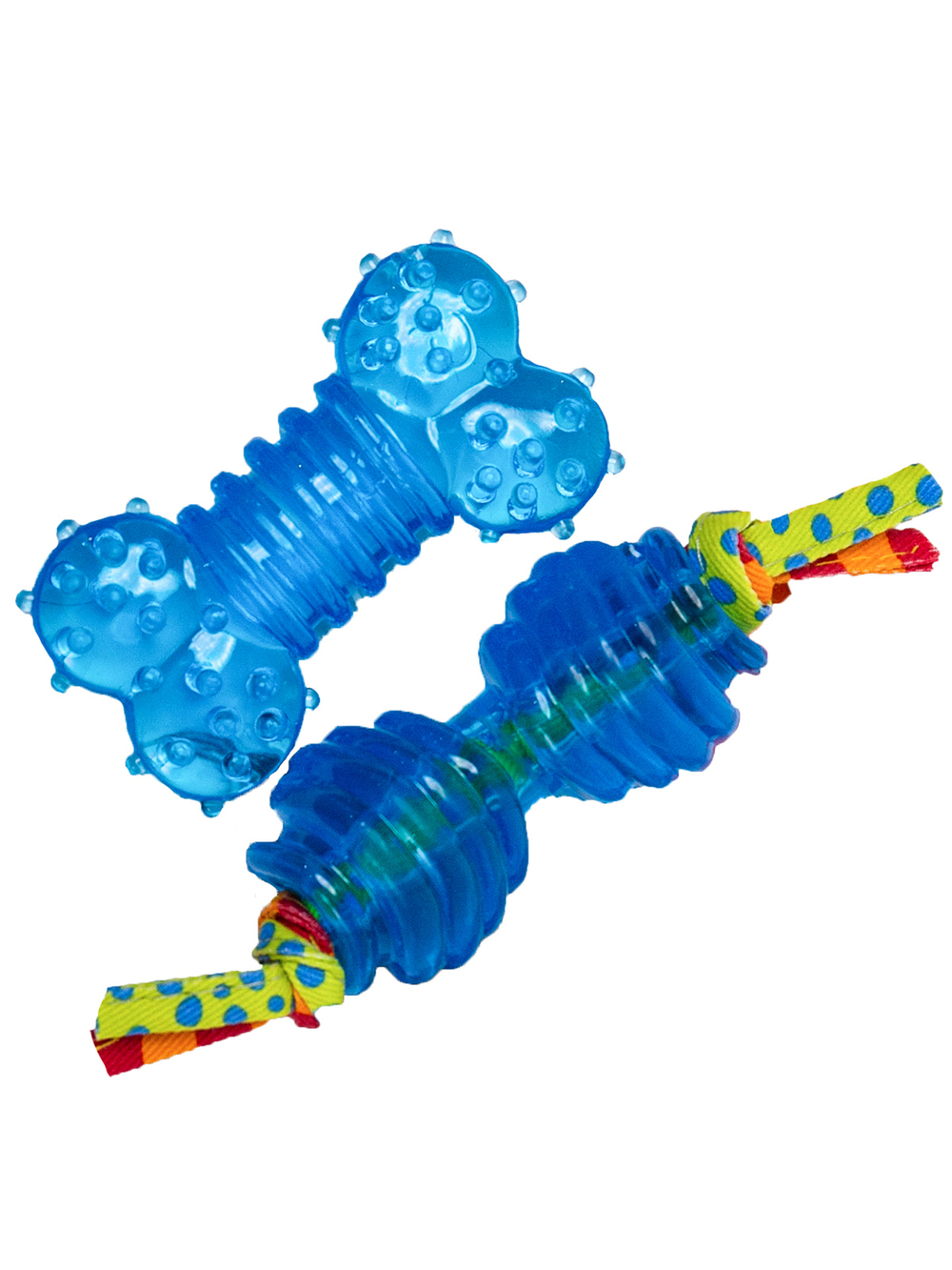 Petstages набор из двух игрушек для собак мелких пород "ОРКА косточка + гантеля" 7 см ультра-мини