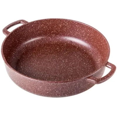 Жаровня литой алюминий 2,5л 24*7см «Шоколад» ж241аш