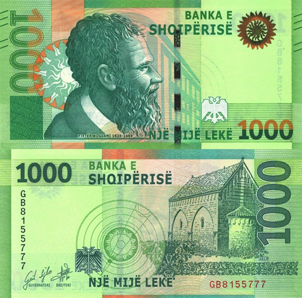 Албания 1000 лек 2019 Пьетер Богдани UNC