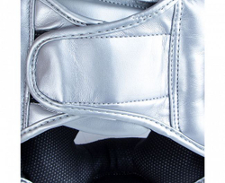 Шлем боксерский Clinch Kids серебристо-синий C128