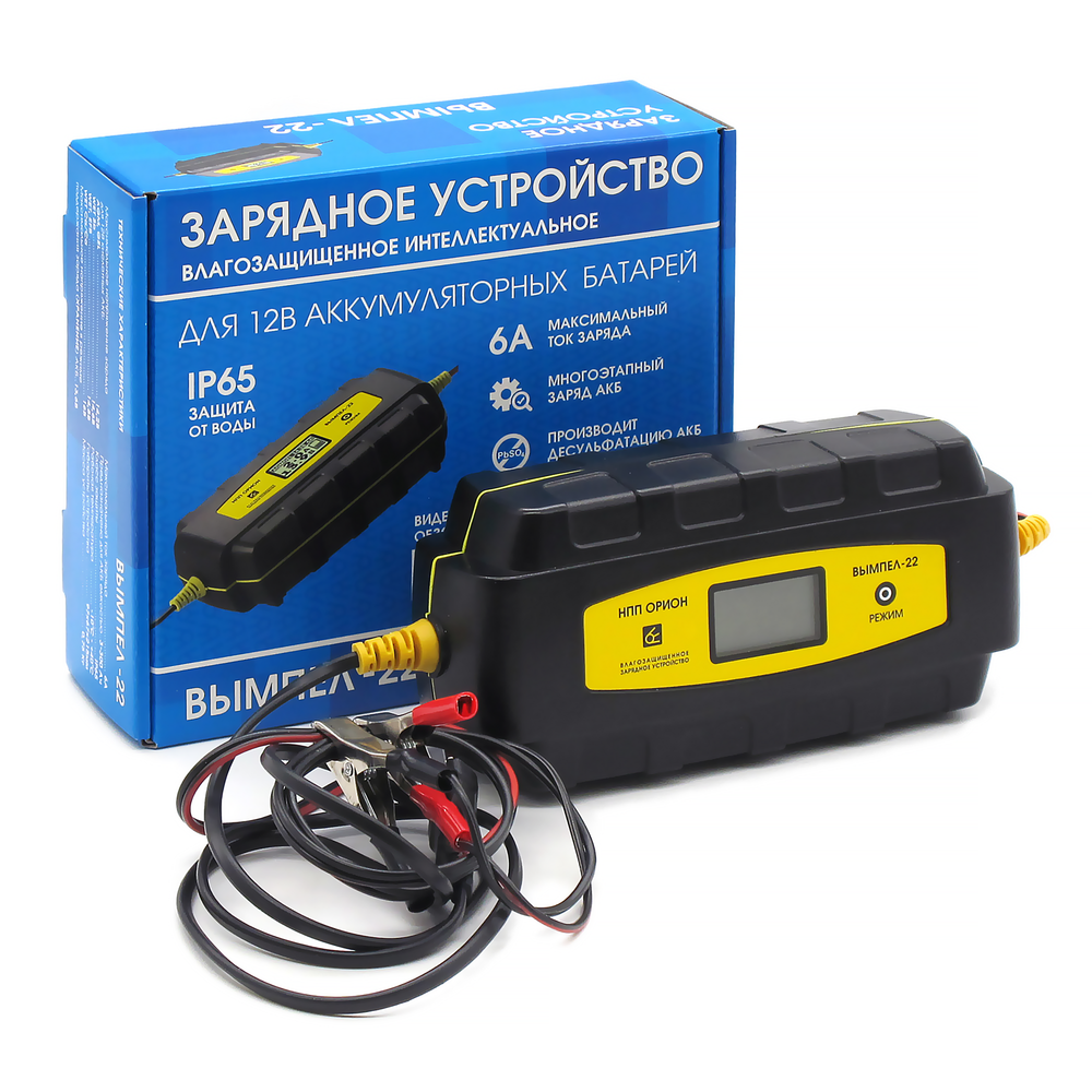 Зарядное устройство Вымпел 22 (2-6А,14.2-16В, IP65) десульфатирующее