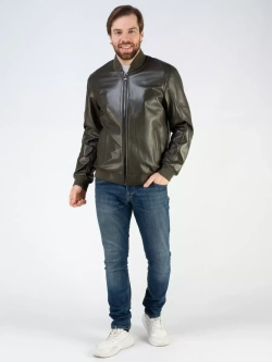 Кожаная куртка демисезонная Турция бомбер