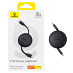 USB-C Кабель Baseus Free2Pull Mini Charging+Data 60W 1m - Cluster Black