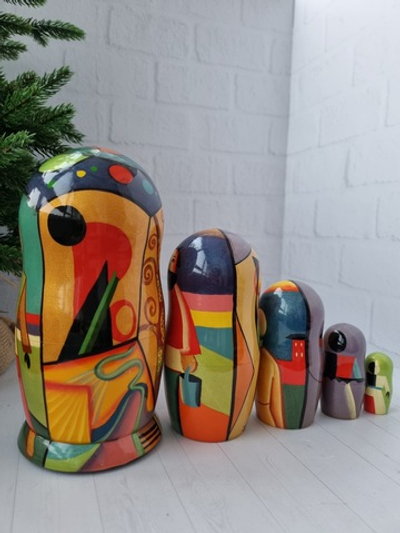 Матрёшка 5м 18см Малевич-Кандинский